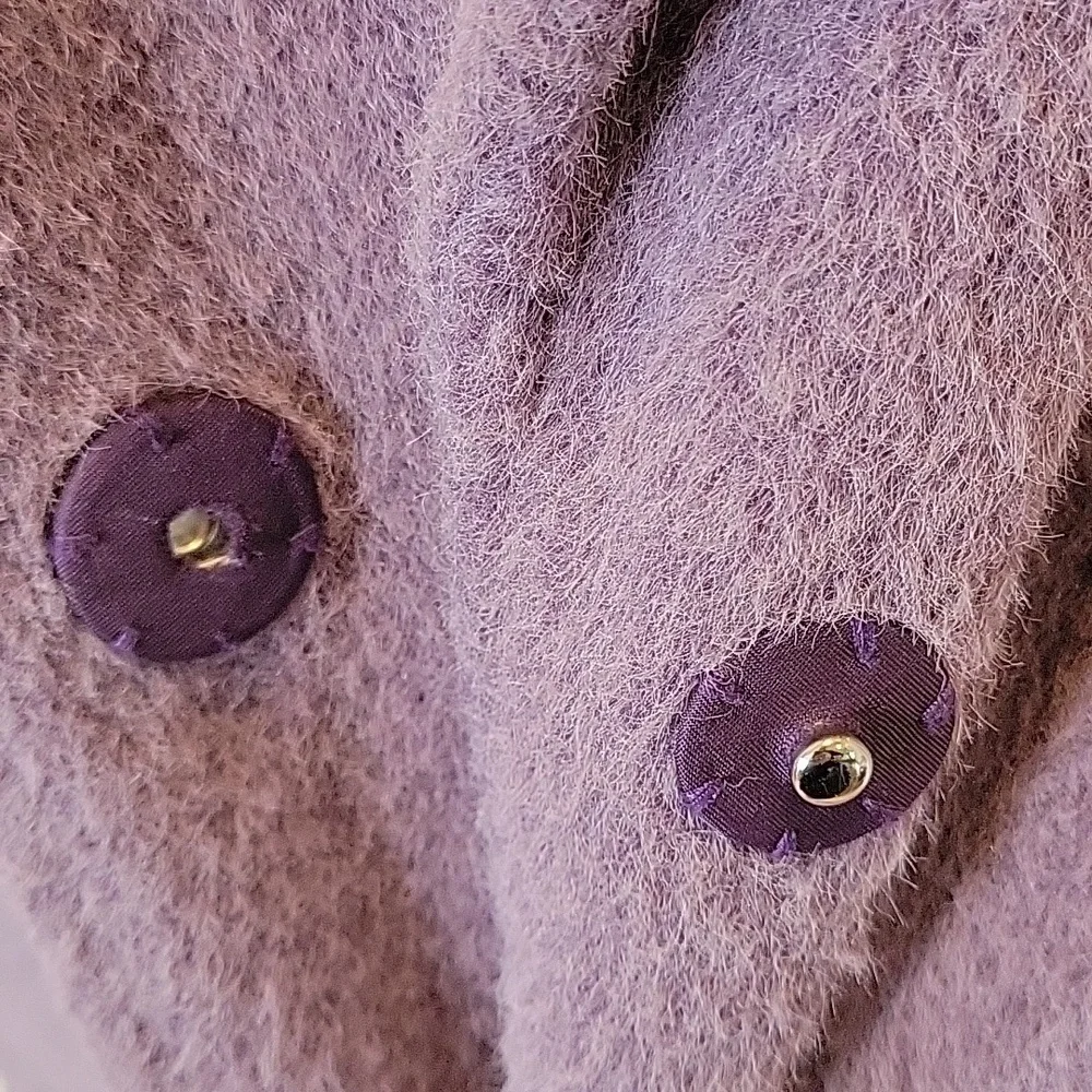 Nordstrom Lavender Notch Collar Textured Coat, Size Small - Picture 6 of 7